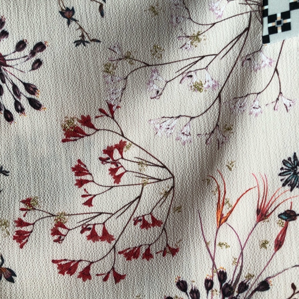 Zara TRF boxy floral sparkly sleeveless tank top - Picture 3 of 4